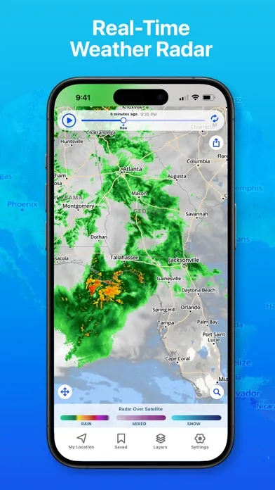 Ảnh chụp màn hình của Weather Hi-Def Radar Forecast