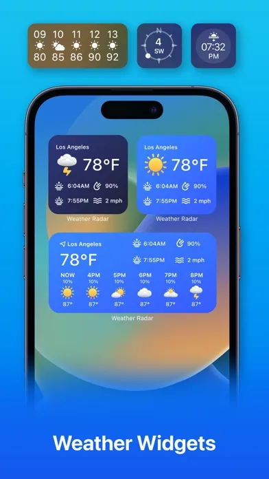 Ảnh chụp màn hình của Weather Hi-Def Radar Forecast