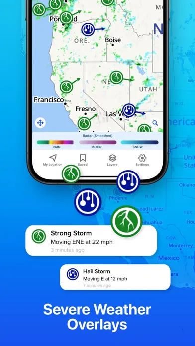 Ảnh chụp màn hình của Weather Hi-Def Radar Forecast