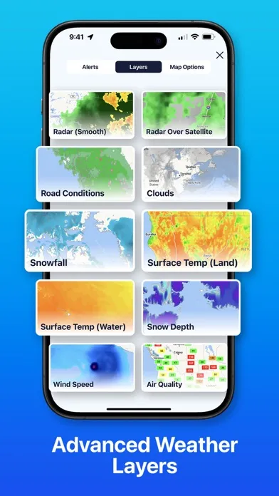 Ảnh chụp màn hình của Weather Hi-Def Radar Forecast