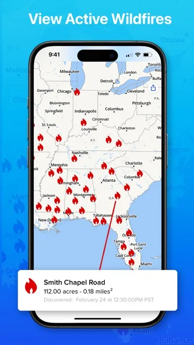 Ảnh chụp màn hình của Weather Hi-Def Radar Forecast