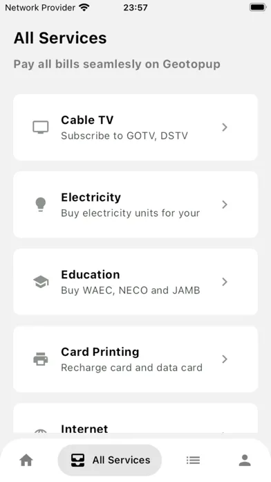 Geotopup: Bills Payment App应用截图