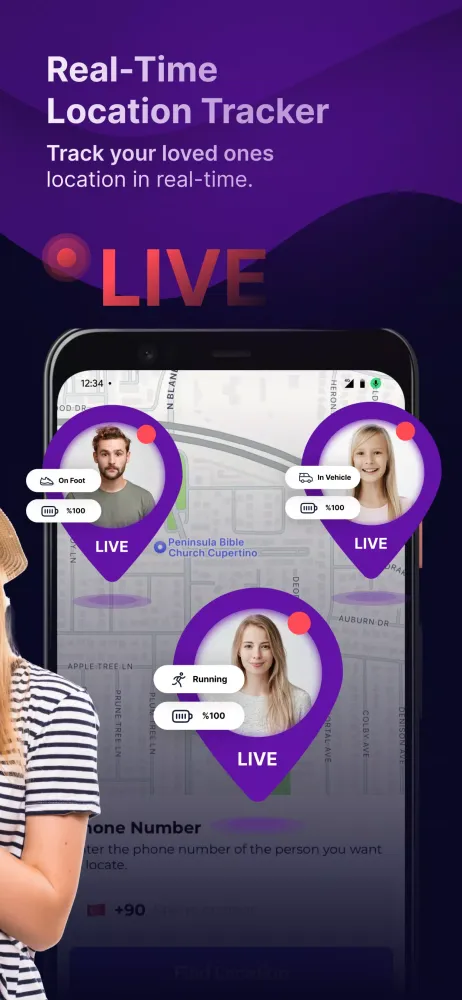 GPS Location Tracker Phone App 스크린샷