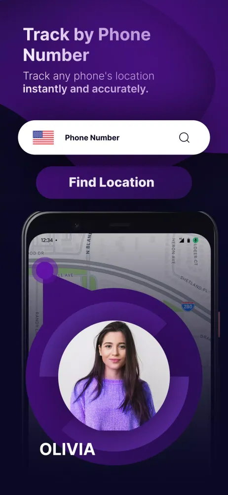 GPS Location Tracker Phone App 스크린샷