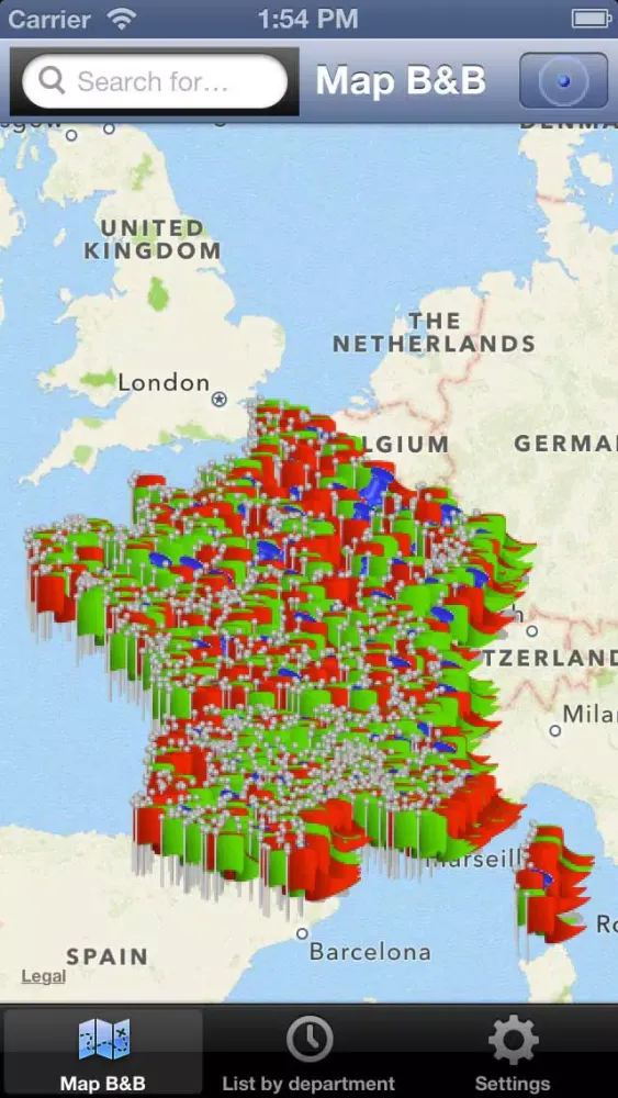 Capturas de pantalla de B&B, Gîtes in France