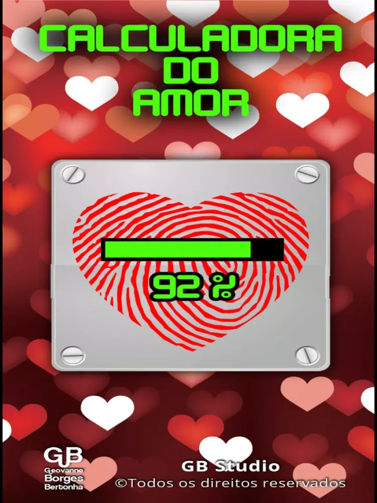 Calculadora do Amor Digital iPad 應用截圖