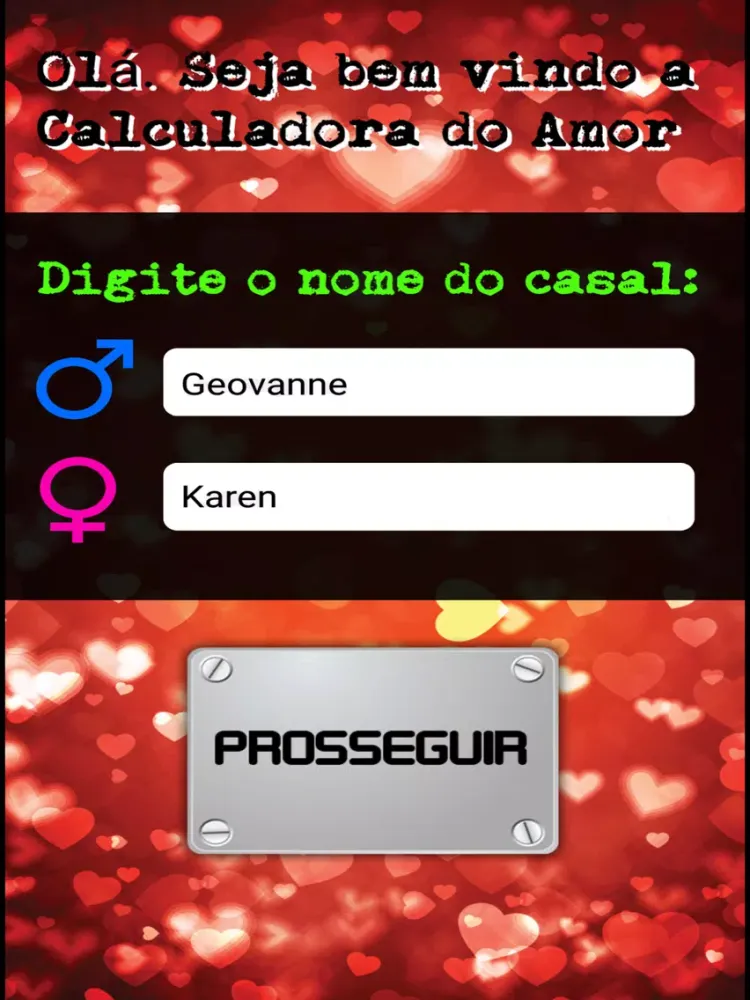 Calculadora do Amor Digital iPad 應用截圖