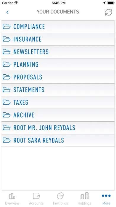 Aegis Wealth Management Screenshots