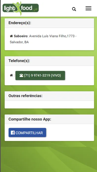 LIGHT FOOD WAY. SALVADOR Screenshots