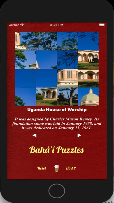 Bahá'í Puzzle Screenshots