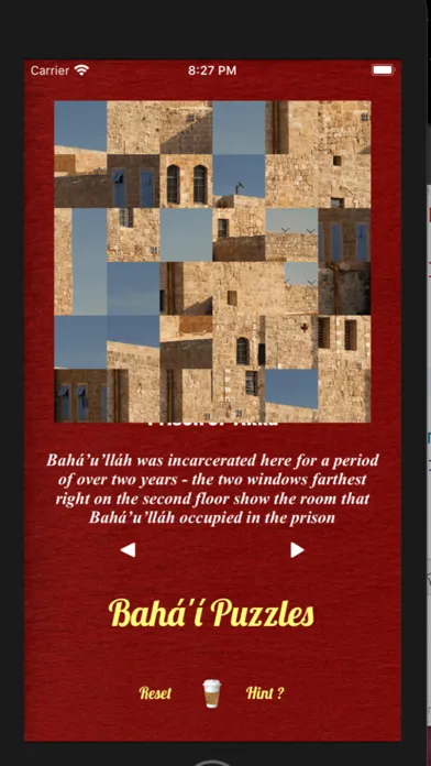 Bahá'í Puzzle Screenshots