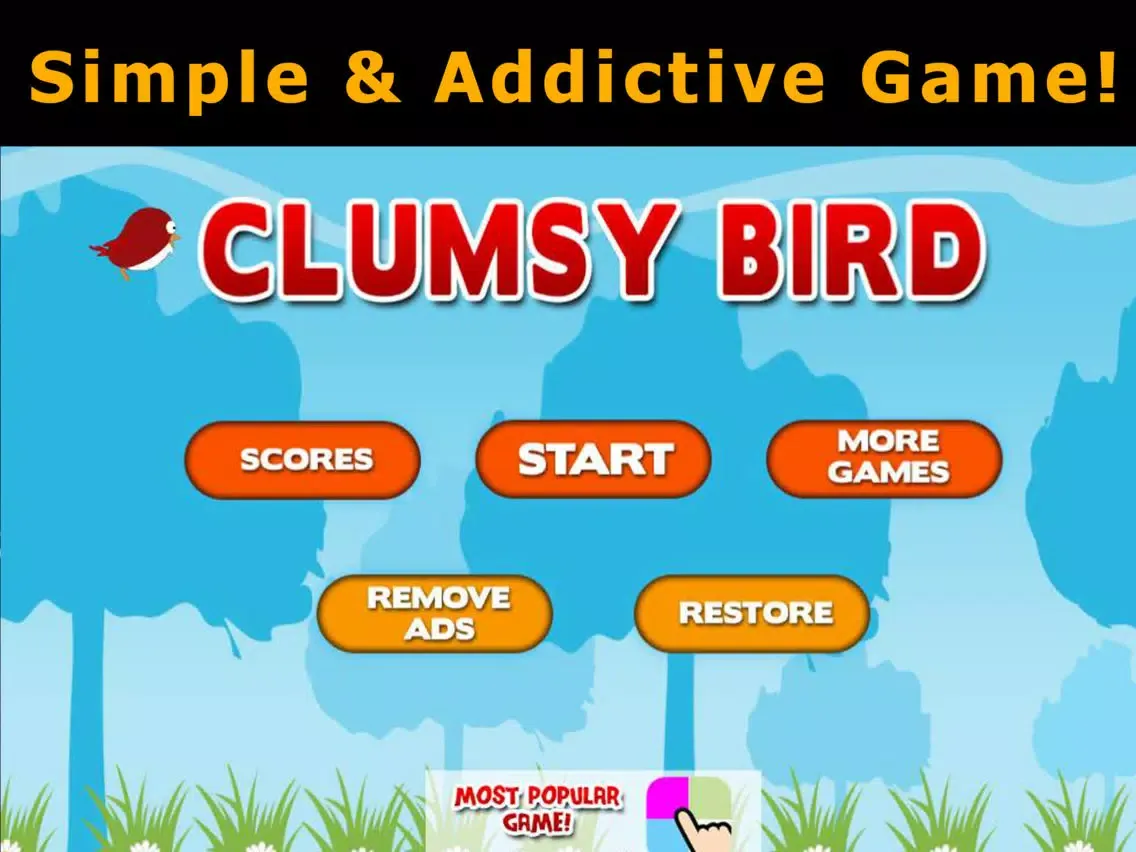 Clumsy Bird iPad  स्क्रीनशॉट