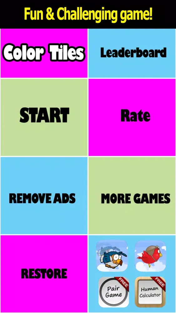 Color Tiles - Don't tap the wrong color tiles স্ক্রিনশট