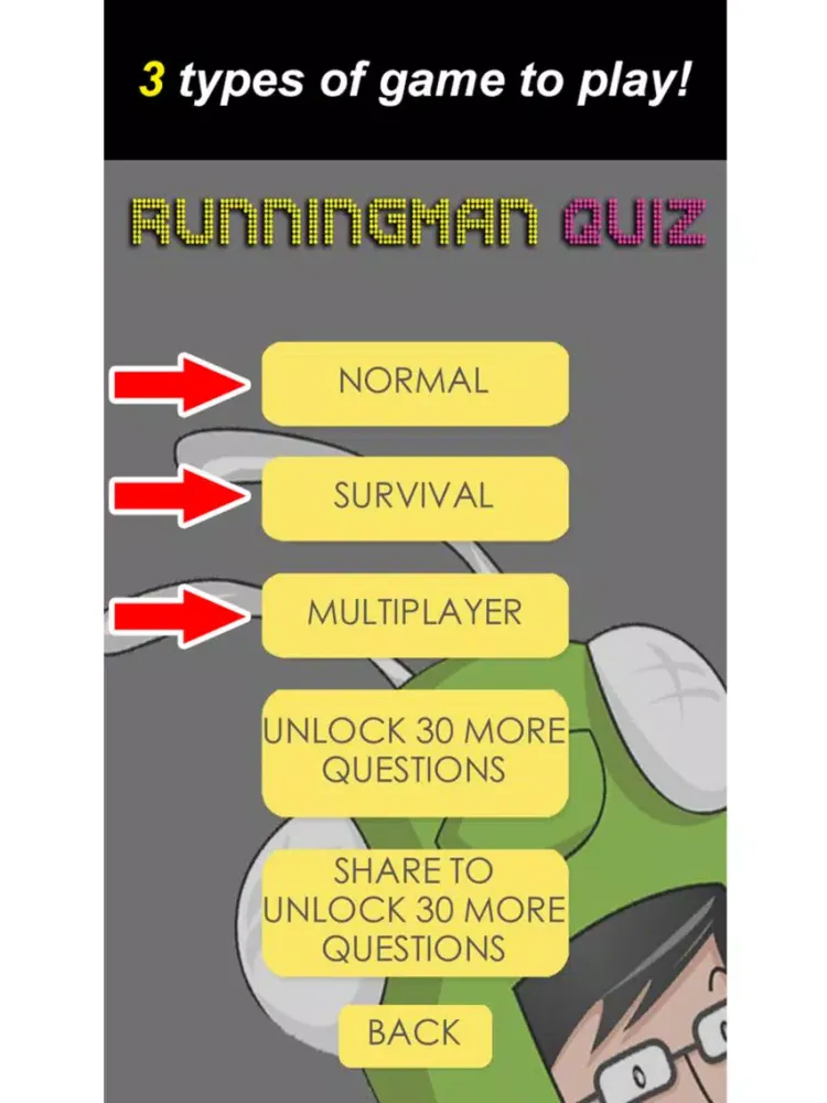 Runningman Quiz iPad  Screenshots