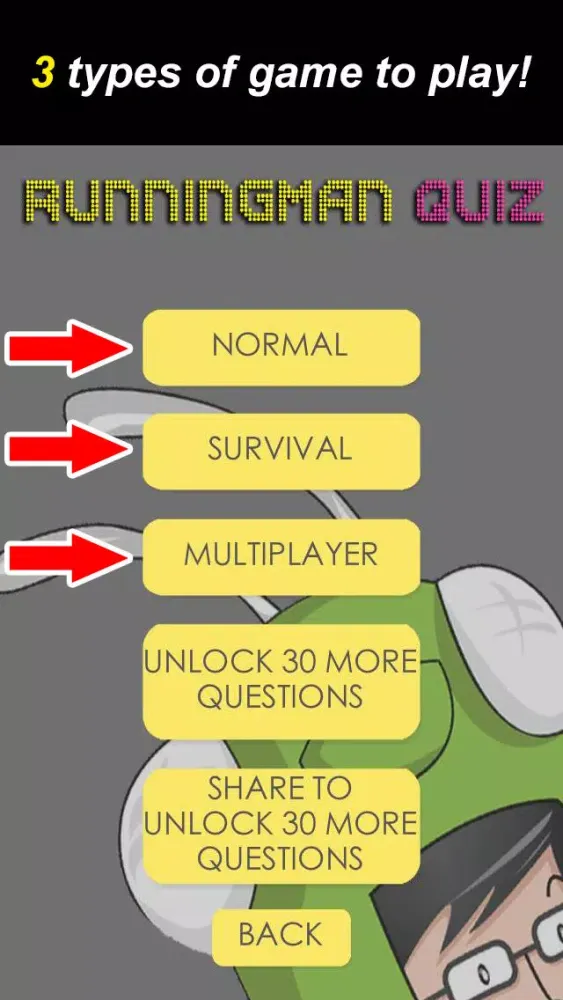 Runningman Quiz Screenshots