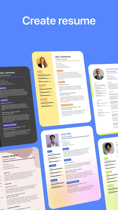 Resume & CV Builder: Templates Ekran Görüntüleri