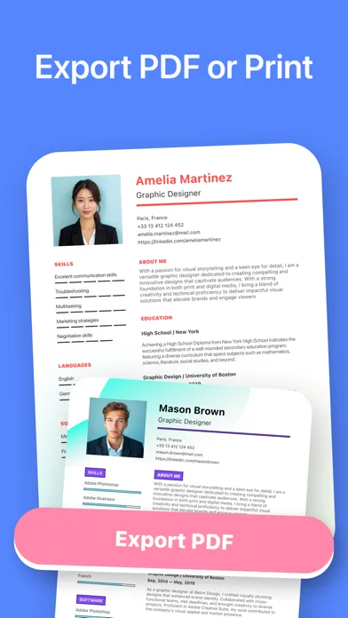 Resume & CV Builder: Templates Ekran Görüntüleri