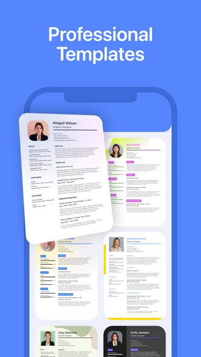 Resume & CV Builder: Templates Ekran Görüntüleri