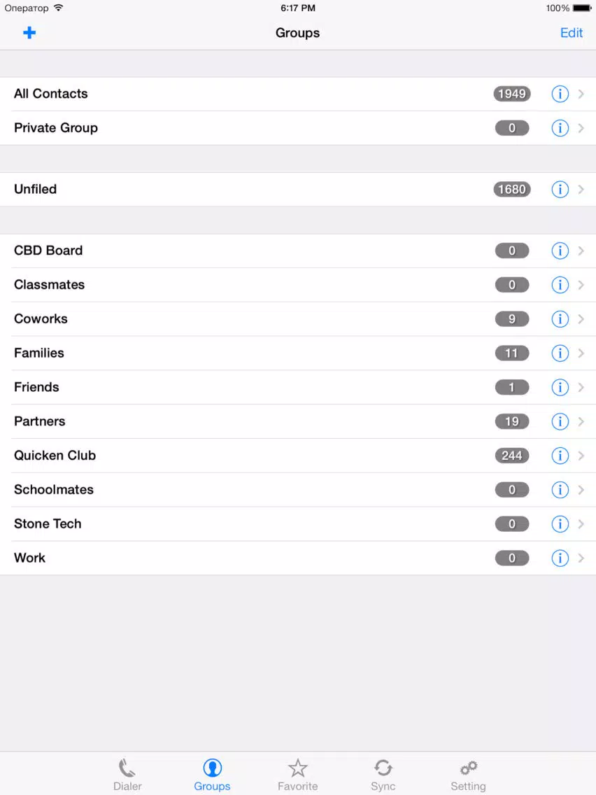 iContactsPro+ - Advanced Contact & Group Manager iPad  Screenshots