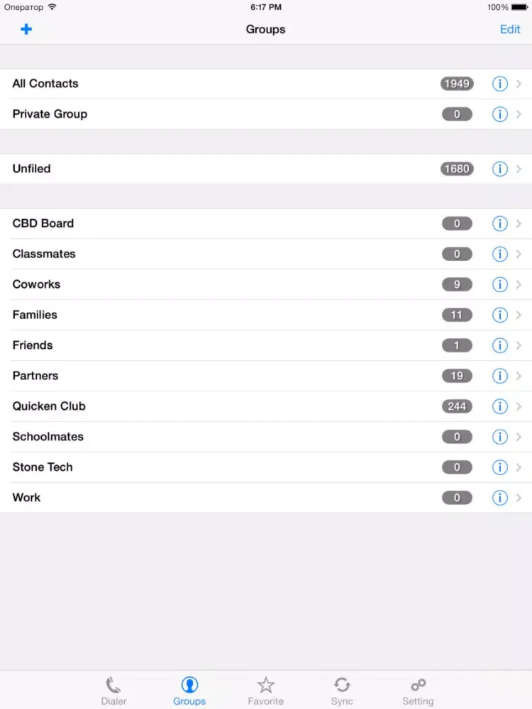 Tangkapan layar iContactsPro+ - Advanced Contact & Group Manager iPad 