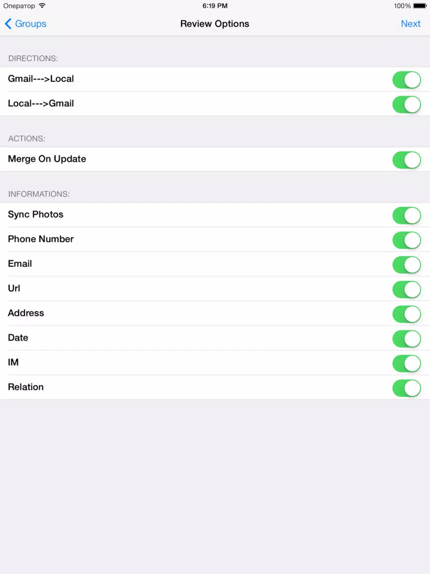 iContactsPro+ - Advanced Contact & Group Manager iPad  Screenshots
