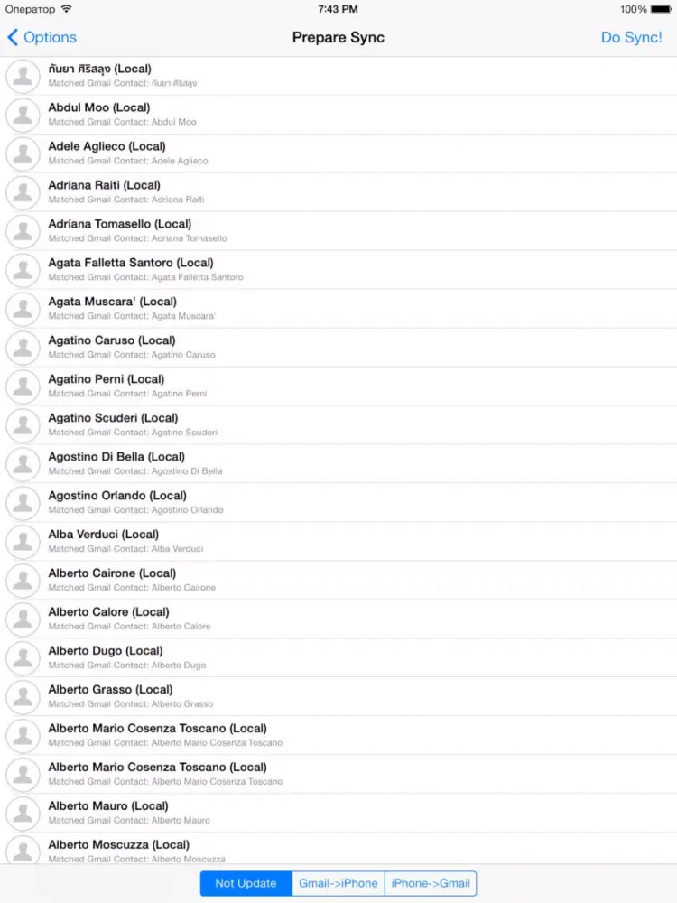 Tangkapan layar iContactsPro+ - Advanced Contact & Group Manager iPad 