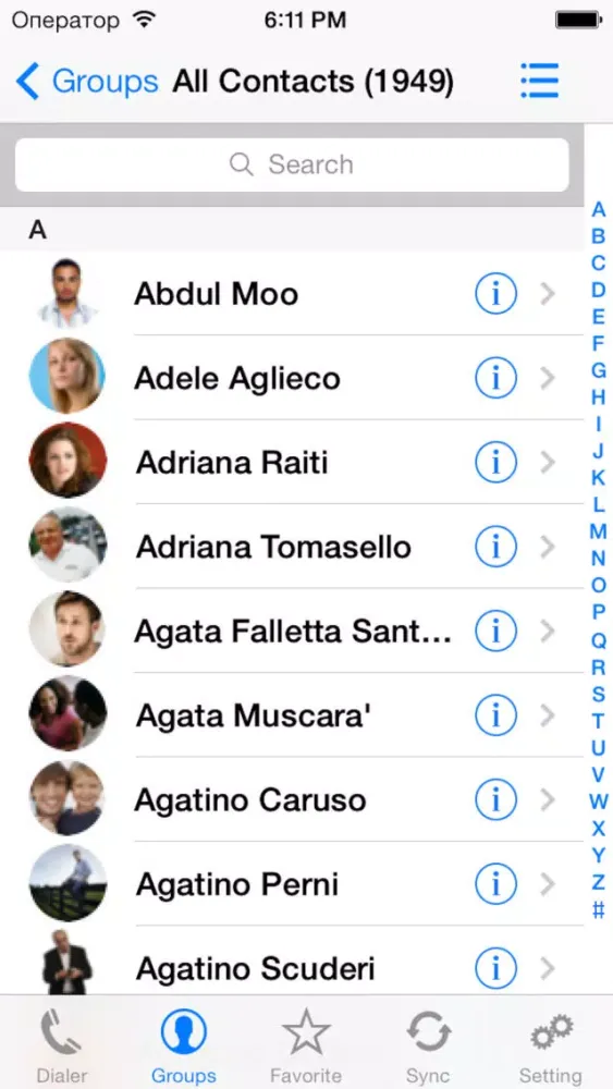 Tangkapan layar iContactsPro+ - Advanced Contact & Group Manager