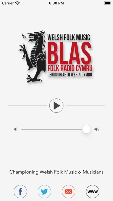 Blas Folk Radio Cymru Screenshots