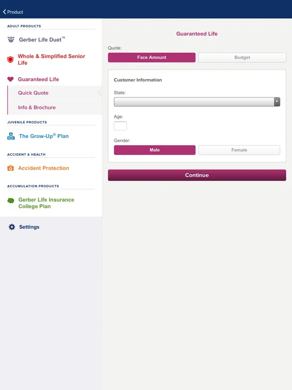 Gerber Life for Agents iPad  स्क्रीनशॉट