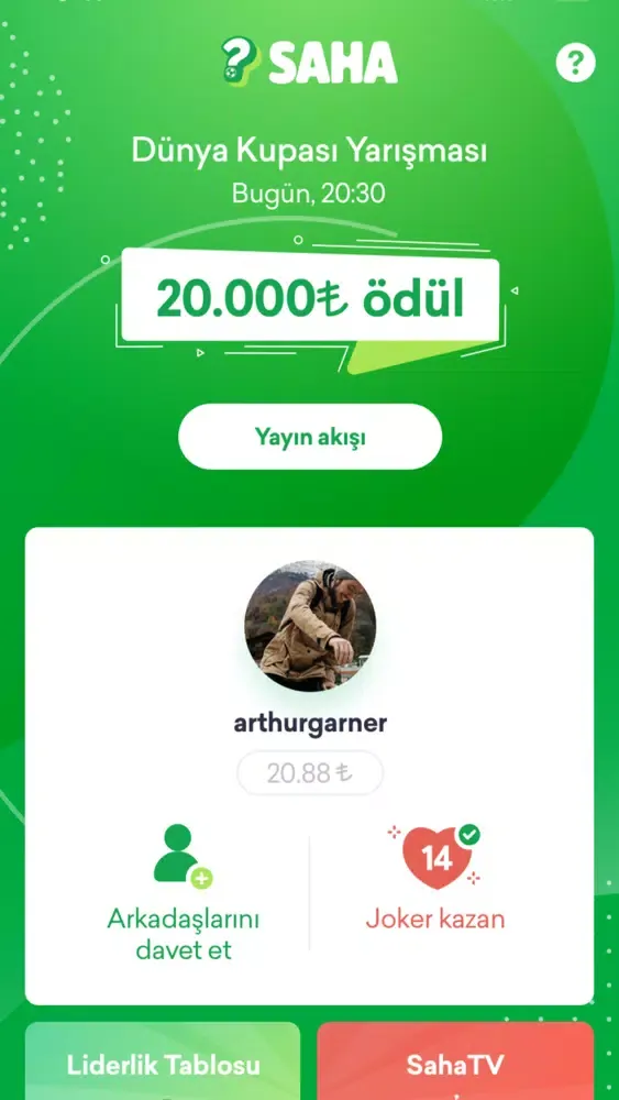 Tangkapan layar Saha Oyun