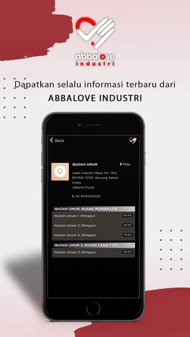 Tangkapan skrin Abbalove Industri