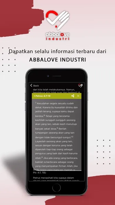 Tangkapan skrin Abbalove Industri