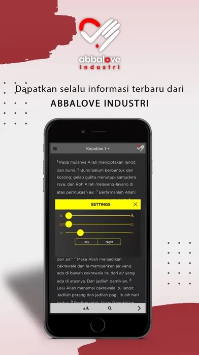 Tangkapan skrin Abbalove Industri