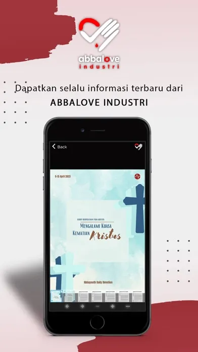 Tangkapan skrin Abbalove Industri