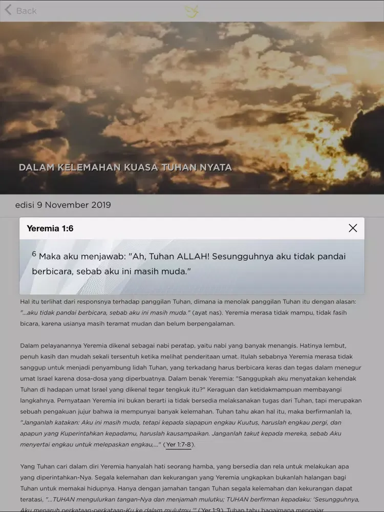 Zrzuty ekranu Bethany Kendari iPad 