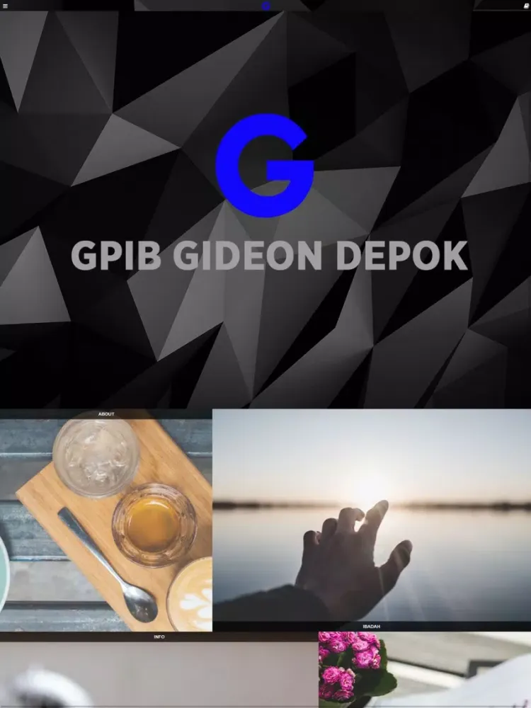 Screenshot di GPIB Gideon Depok iPad 