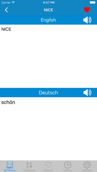 German to English & English to German Dictionary स्क्रीनशॉट
