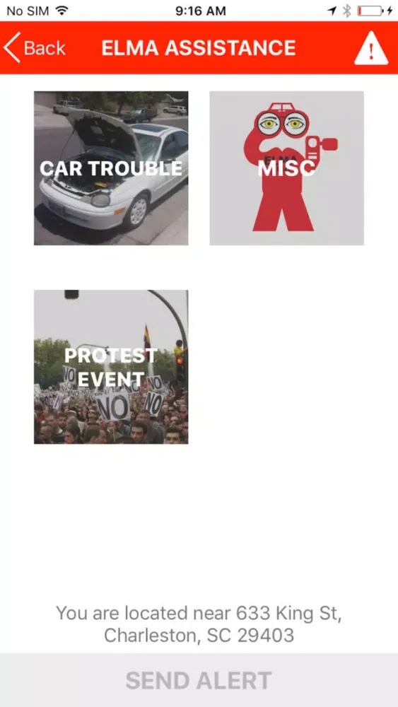 Every Life Matters Alert (ELMA Alert) Screenshots