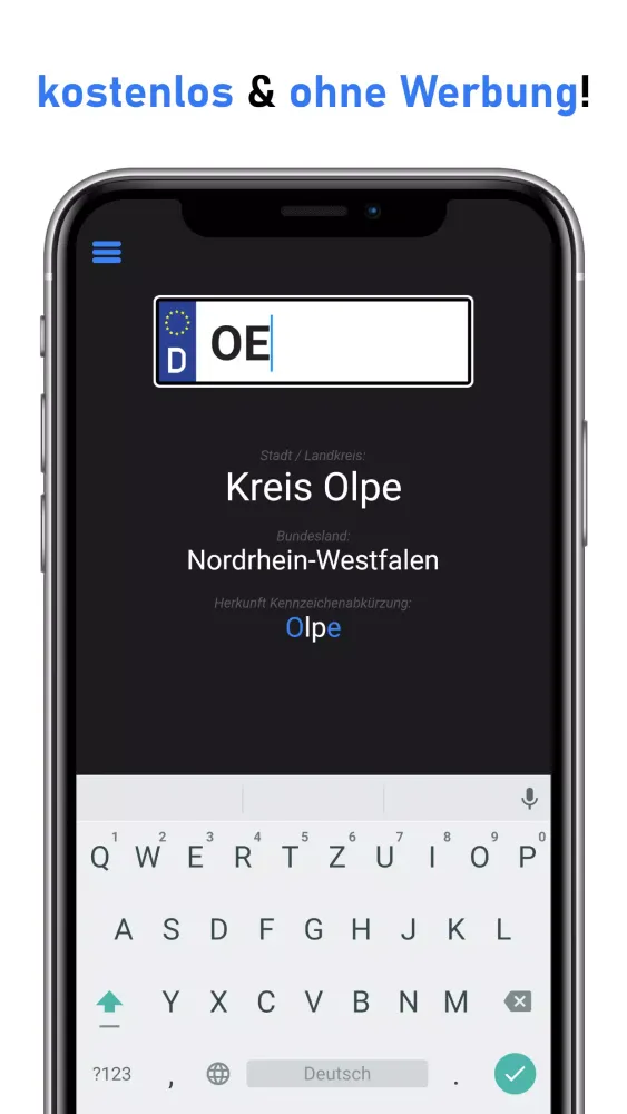 Kennzeichen Deutschland سکرین شاٹس