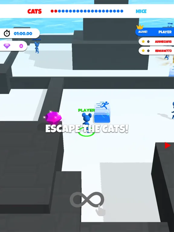 Capturas de tela do Cat and Mouse .io iPad 