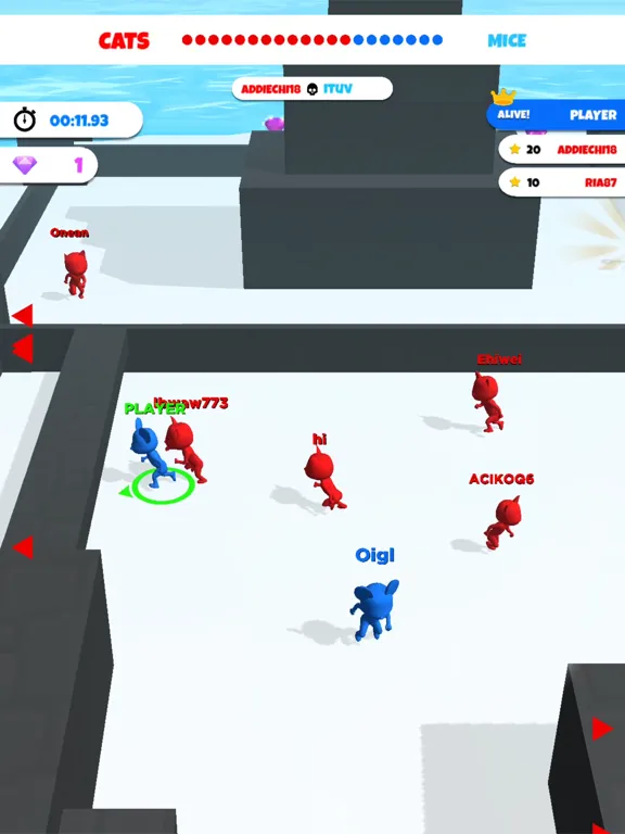 Capturas de tela do Cat and Mouse .io iPad 