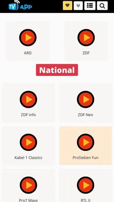 Capturas de pantalla de Deutsches Live TV guide