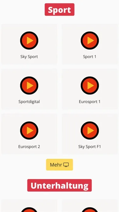 Capturas de pantalla de Deutsches Live TV guide