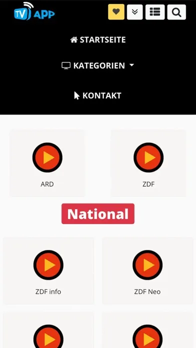 Capturas de pantalla de Deutsches Live TV guide