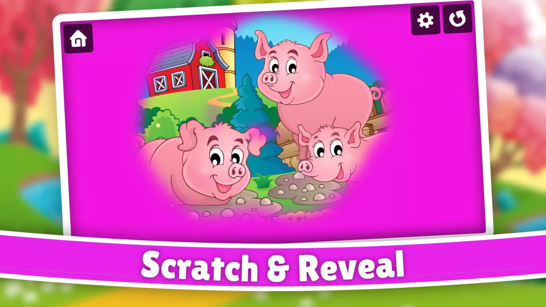 صور Kids Farm Animal Color Scratch