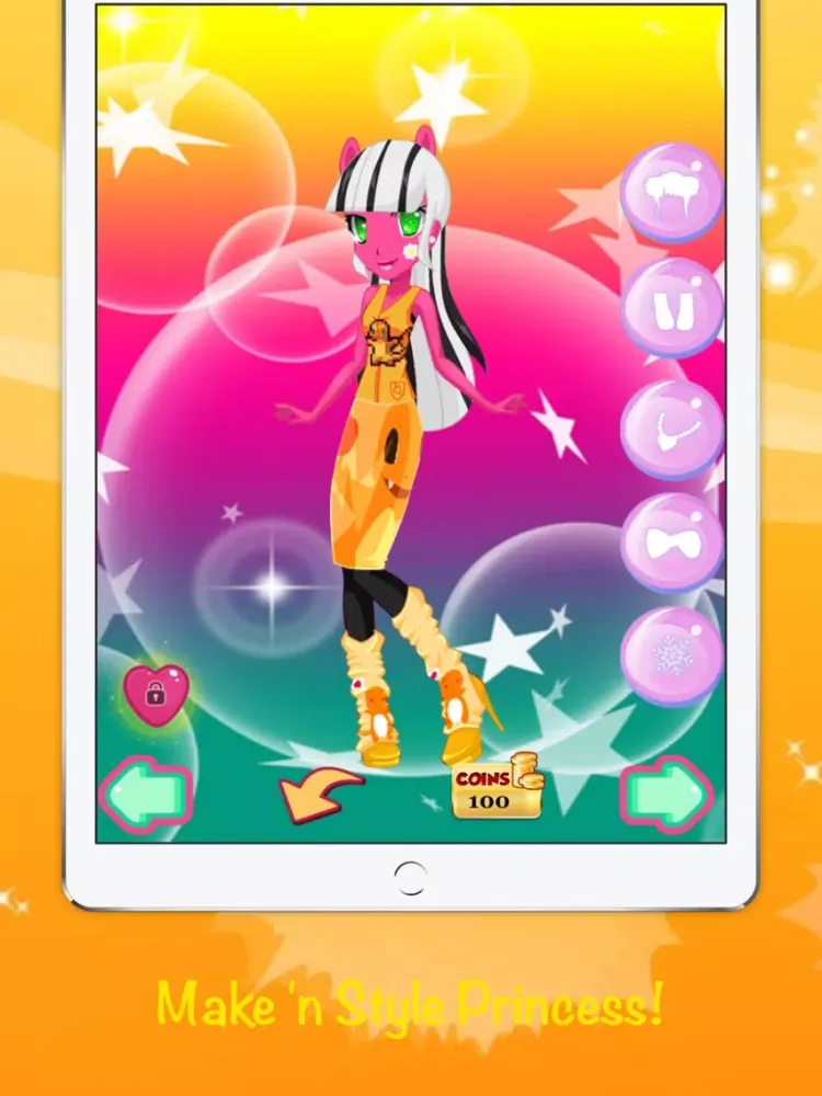 Tangkapan layar Poke Girl Chiffon Dresses Free Game iPad 