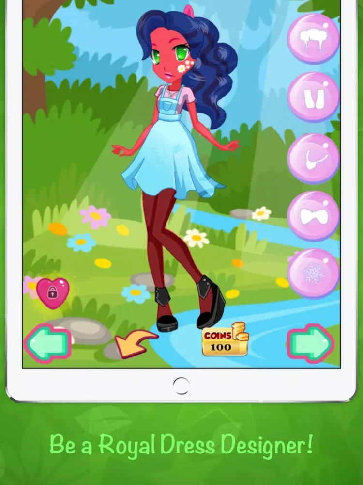 Tangkapan layar Poke Girl Chiffon Dresses Free Game iPad 