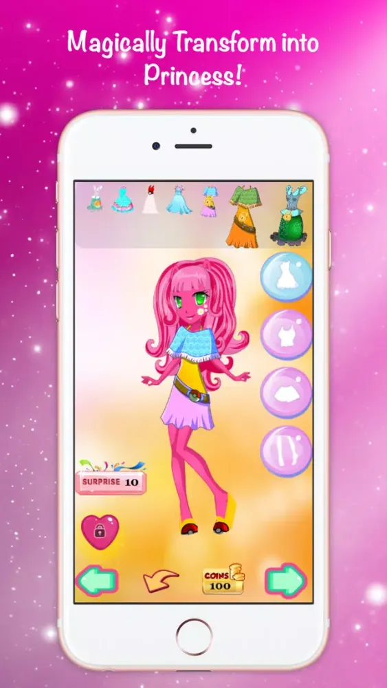 Tangkapan layar Poke Girl Chiffon Dresses Free Game