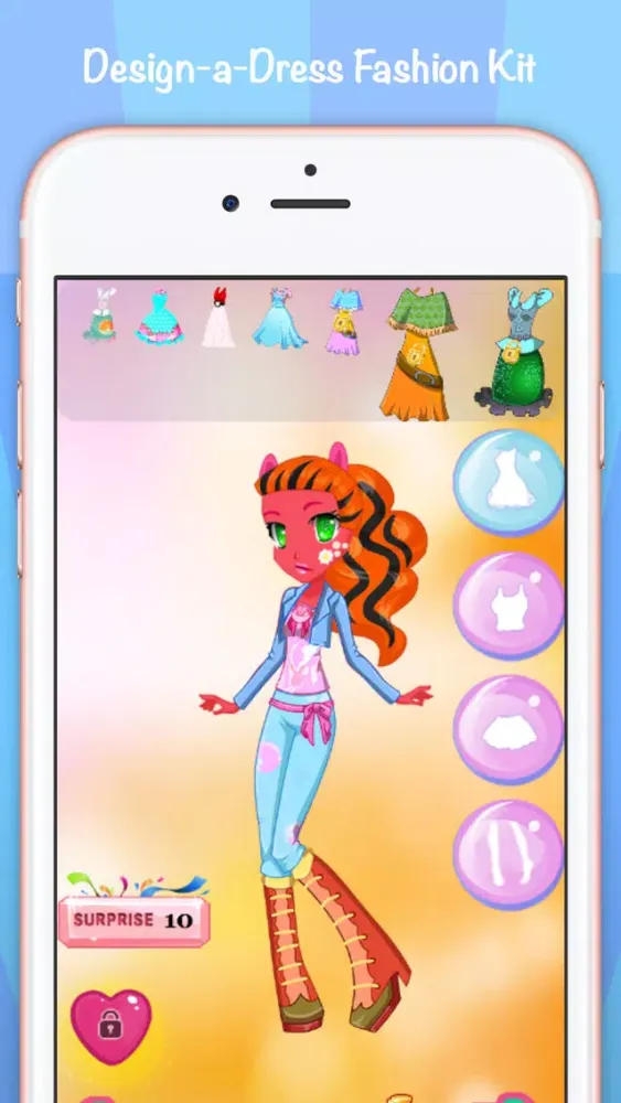 Tangkapan layar Poke Girl Chiffon Dresses Free Game
