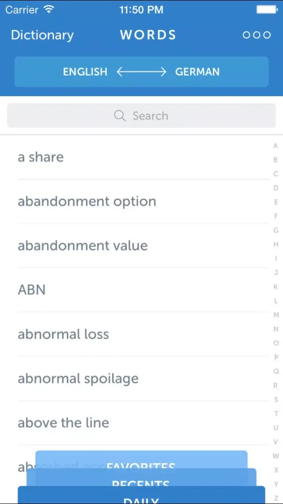 Linguist Finance Terms EN-DE スクリーンショット